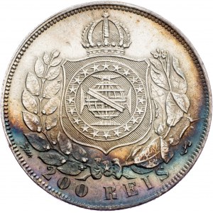 Brazil, 200 Reis 1868