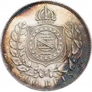 Brazil, 200 Reis 1868