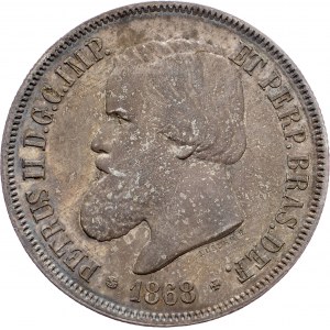 Brazil, 2000 Reis 1868