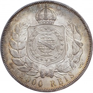 Brazil, 2000 Reis 1869