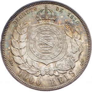 Brazil, 1000 Reis 1880