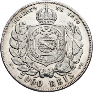 Brazil, 2000 Reis 1886