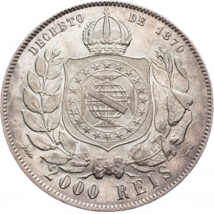 Brazil, 2000 Reis 1889