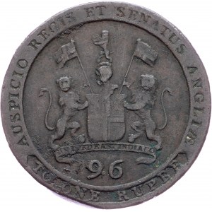 British India, 1/96 Rupee 1797