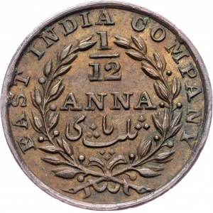 British India, 1/12 Anna 1835