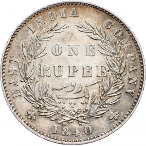 British India, 1 Rupee 1840