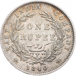 British India, 1 Rupee 1840
