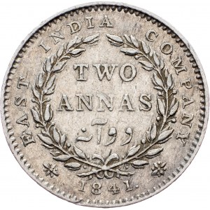 British India, 2 Annas 1841