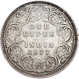 British India, 1 Rupee 1877