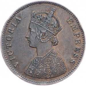 British India, 1/2 Anna 1877