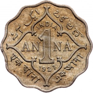 British India, 1 Anna 1927, Bombay