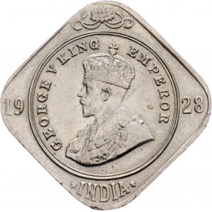 British India, 2 Annas 1928, Calcutta