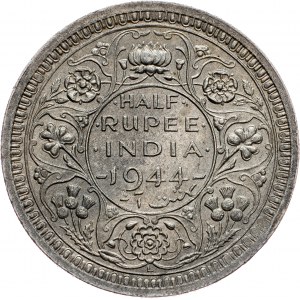 British India, 1/2 Rupee 1944, Lahore