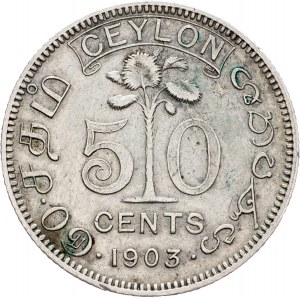 Ceylon, 50 Cents 1903, London