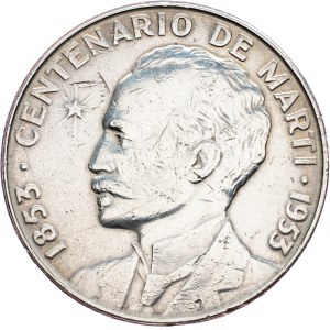 Cuba, 1 Peso 1953, Philadelphia