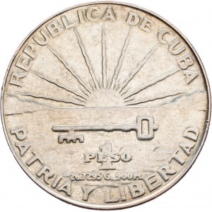 Cuba, 1 Peso 1953, Philadelphia