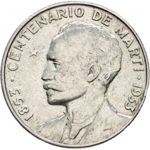 Cuba, 25 Centavos 1953, Philadelphia