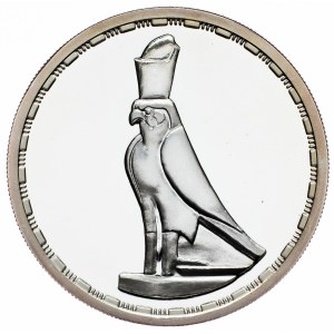 Egypt, 5 Pounds 1994, Ancient Treasure Collection - Falcon at Edfu