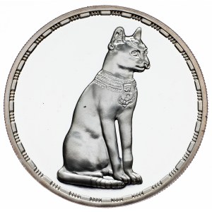 Egypt, 5 Pounds 1994, Ancient Treasure Collection - Jeweled Cat