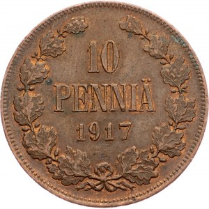 Finland, 10 Pennia 1917, Helsinki