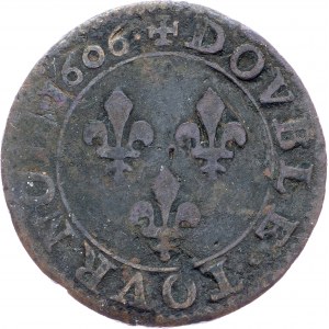 France, Double Tournois 1606