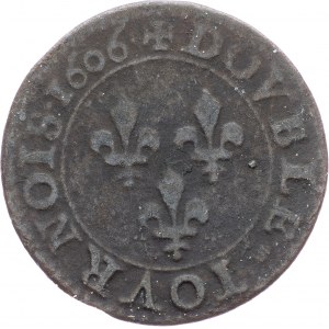 France, Double Tournois 1606