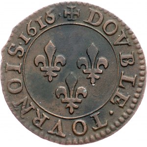France, Double Tournois 1616
