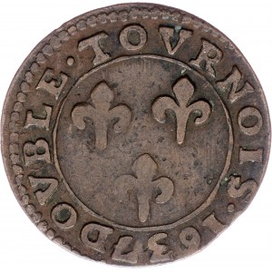 France, Double Tournois 1637