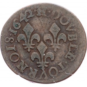 France, Double Tournois 1642