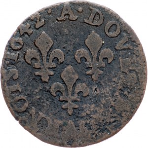 France, Double Tournois 1642