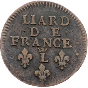 France, Liard 1696, L