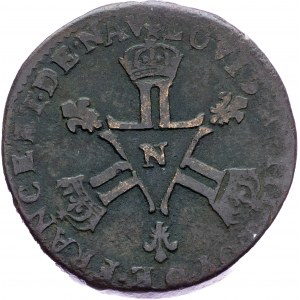 France, 6 Deniers 1711, N