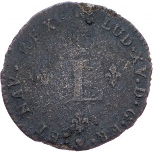 France, Double Sol 1739, W