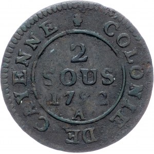 France, 2 Sous 1782, A