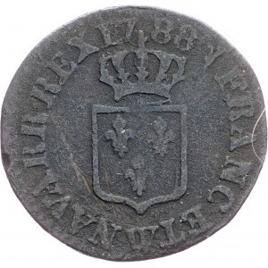 France, Liard 1788, W