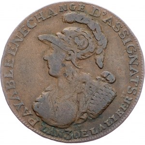 France, 2 Sols 6 Deniers 1791, Six blancs de Montagny