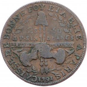 France, 2 Sols 6 Deniers 1791, Six blancs de Montagny