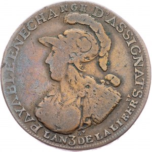 France, 2 Sols 6 Deniers 1791, Six blancs de Montagny