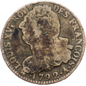 France, 2 Sols 1792, A