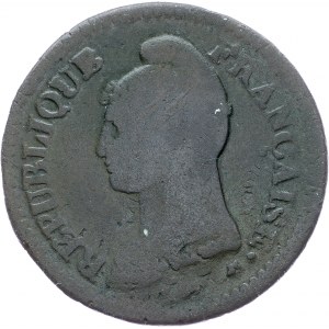Frankreich, 1 Decime AN 5, A