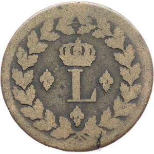France, 1 Decime 1814, BB