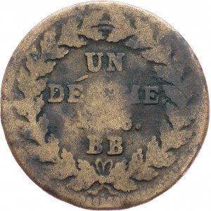France, 1 Decime 1816, BB