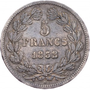 France, 5 Francs 1832, Lille