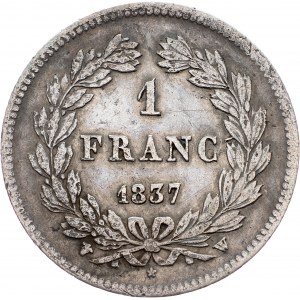 France, 1 Franc 1837, W