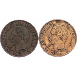 France, Module de la 5 centimes 1853
