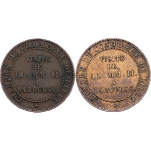 France, Module de la 5 centimes 1853