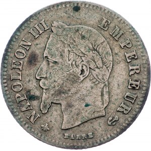 France, 20 Centimes 1866, A