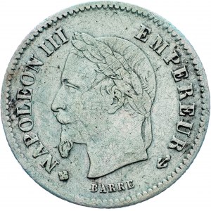 France, 20 Centimes 1867, BB