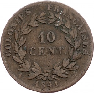 France Colonies, 10 Centimes 1841, A
