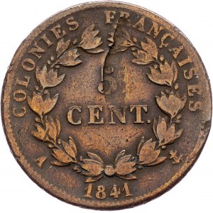 France Colonies, 5 Centimes 1841, A